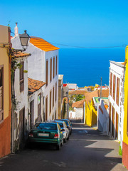 Picturesque street in Tenerife, Canary Islands, Spain