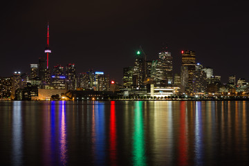 Fototapeta na wymiar Toronto night skyline