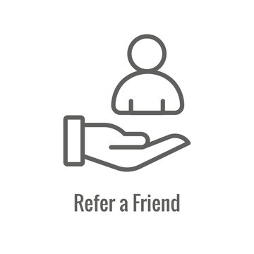 Employee Referral Process Icon - Networking, Recommendation, and reference