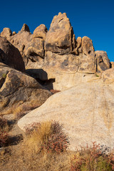 western rock formations California desert