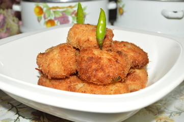 Potato Nuggets. Can be made side dish or just snack. Eaten with chili sticks or sambal sauce.