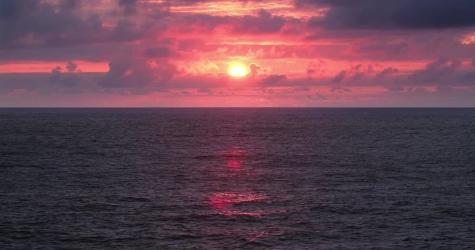 sunset dusk sea ocean water serene calm beautiful
