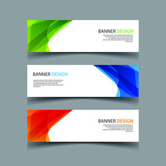 Fototapeta premium Vector Abstract design banner web template