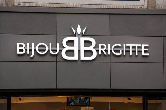 cologne, North Rhine-Westphalia/germany - 17 10 18: bijou brigitte sign on an building in cologne germany