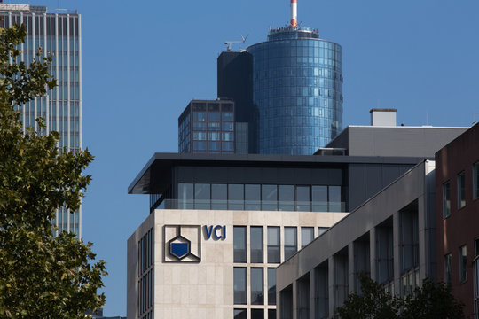 frankfurt, hesse/germany - 11 10 18: vci  building in frankfurt germany
