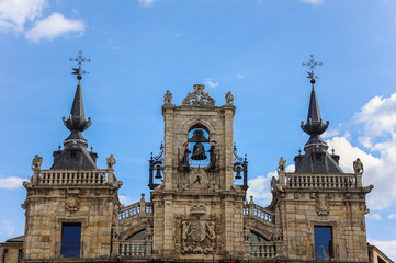 Fototapeta na wymiar Town Hall in Astorga, Leon, Spain.