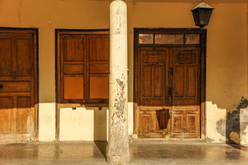 Old store (business closure) in Astorga, Leon, Spain.