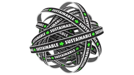 Sustainable Long Term Planning Durable Renewable Choice Road Cycle 3d Animation