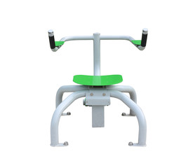 Fitness equipment isolated on white background (Clipping path)