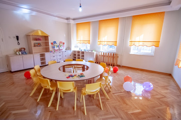 Play and education room for kids at nursery