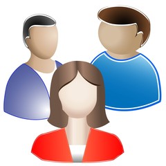 Global network user group. Vector Icon.