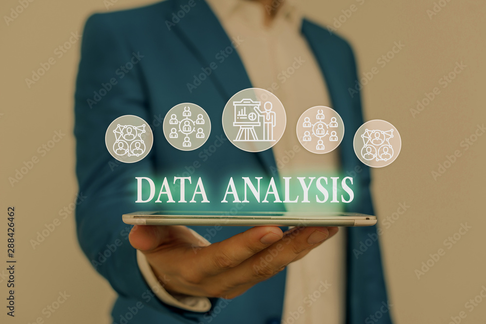 Poster text sign showing data analysis. business photo showcasing translate numbers to analytical conclusio