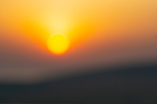 Abstract desert sunrise