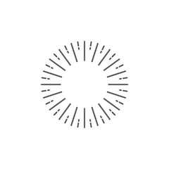 Sparkle Firework vector icon symbol isolated on white background