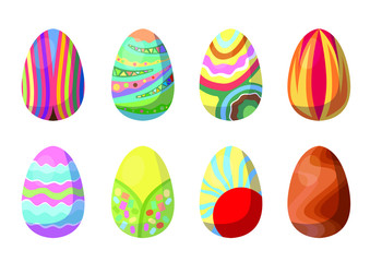 easter egg design on white background illustration vector