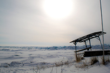 frozen beach