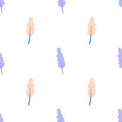 Leaves seamless pattern. Design for fabric, wrapping, textile, wallpaper, apparel..