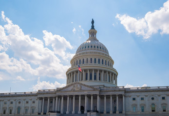 Naklejka premium Capital Building, Washington DC, July 27, 2018,USA