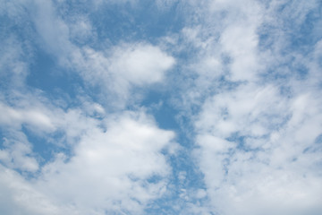 blue sky with white clouds