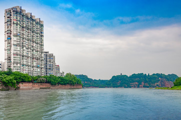 Cityview of Leshan City, Sichuan Province, China