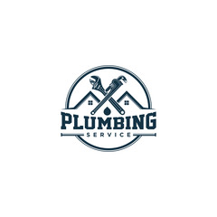 Plumbing service logo design - modern logo