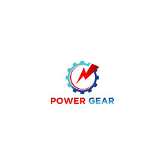 Gear tech logo design - modern simple clean