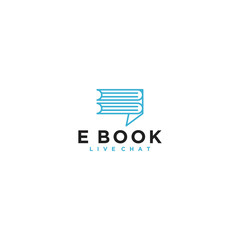 E-book logo design - modern technology