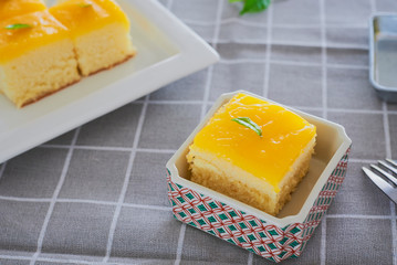 Piece Of Orange Butter Cake.