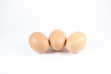eggs isolated on white background