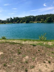 lake in forest