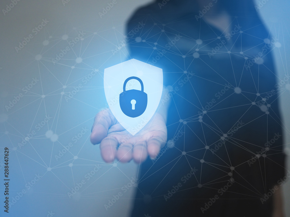 Poster security network data online security concept
