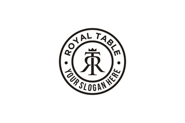 Initial letter T R logo design inspiration