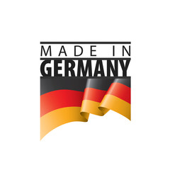 Germany flag, vector illustration on a white background
