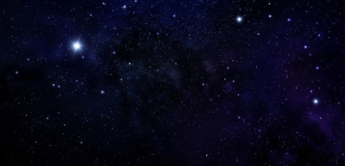 Fototapeta na wymiar Deep space. Night sky, abstract blue background