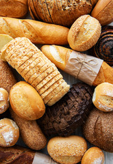 Assortment of baked bread