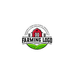 Agriculture logo - farming growing environment - cattle farm cow angus