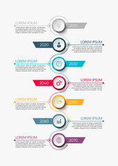 Business data visualization. timeline infographic icons designed for abstract background template milestone element modern diagram process technology digital marketing data presentation chart Vector