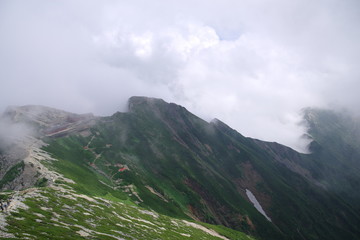 唐松岳からの眺め