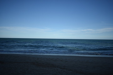 o mar da praia de boa viagem, em Recife