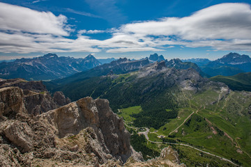 Fototapeta premium landscape forest in trentino with dolomiti mountain