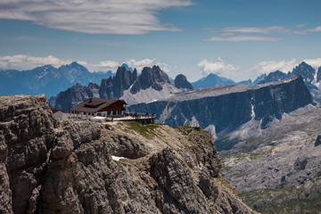 landscape forest in trentino with dolomiti mountain
