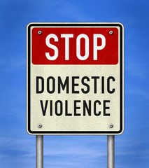 Road sign information - Stop Domestic Violence
