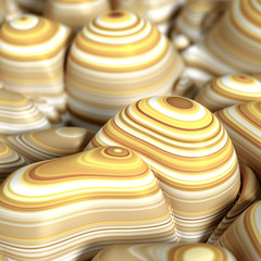 Colorful volumetric abstract background with texture. 3d illustration, 3d rendering.