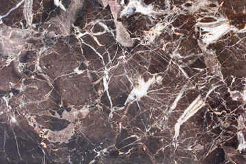 White patterned detailed structure of dark brown marble texture for interior, product and other design. abstract background