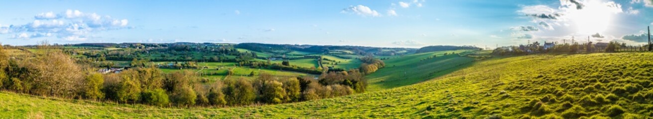 Naklejka premium Panorama of english country side