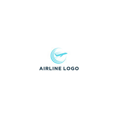 Airline logo design - plane aviation space