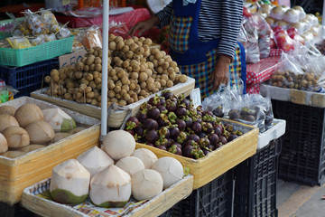 fruits and vegetables at the market