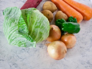 新鮮な野菜 白背景