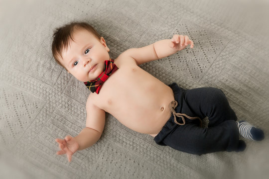 Three-month baby photo shoot
