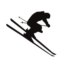 Skiing Silhouette